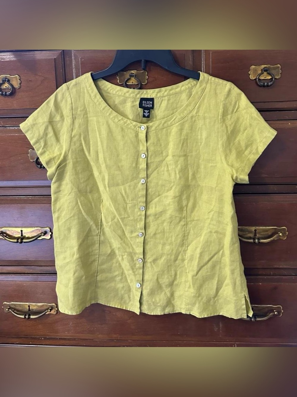 Eileen Fisher Linen Shirt Blouse